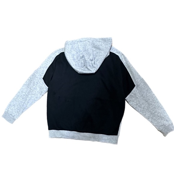 George Boys Black Grey Quarter Zip Hoodie Sweatshirt Size 10-12 - Picture 3 of 7